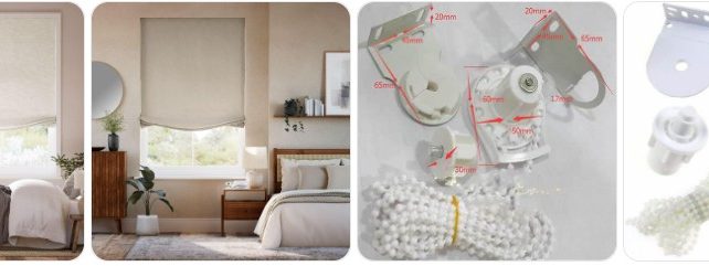 Relaxed Roman Blind Replacement Parts | Cords & Rings Relaxed Roman Blind Replacement Parts | Cords & Rings